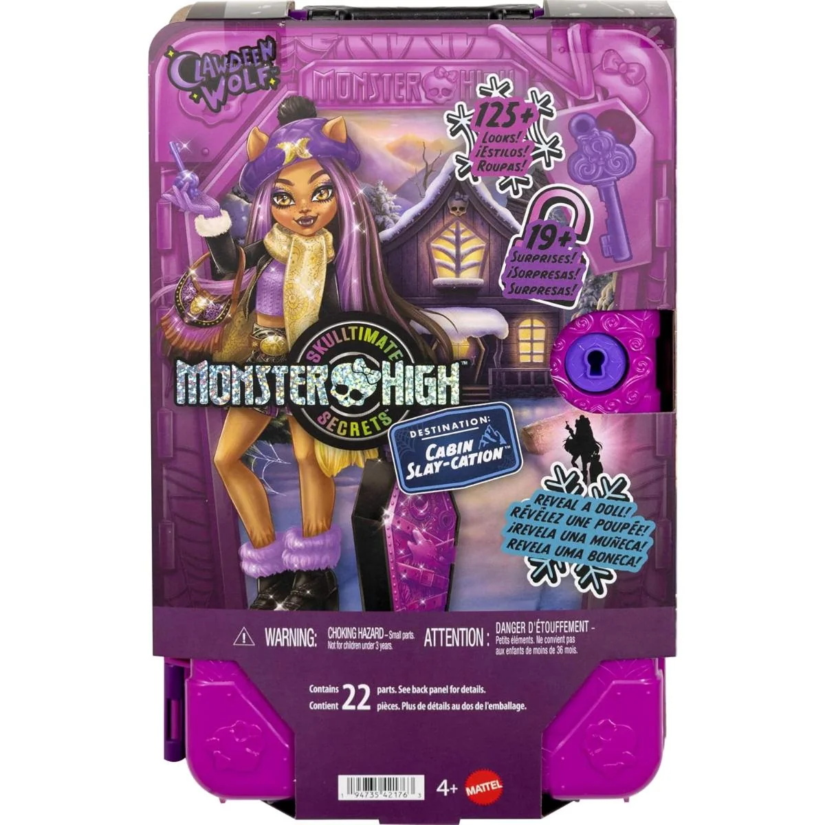 Papusa Monster High, Skulltimate Secrets 8, Clawdeen Wolf, JMG65