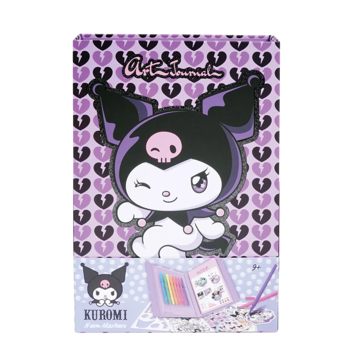 Set jurnal si markere neon, Happi Hobbi, Kuromi
