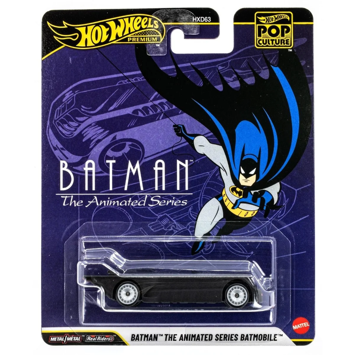 Masina metalica, Hot Wheels Premium, Pop Culture, Batman The Animated Series, JHW88