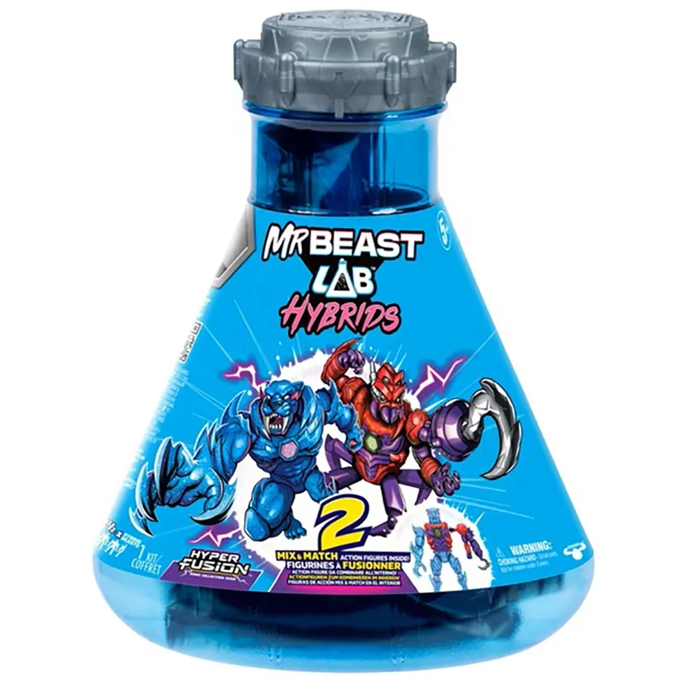 Set 2 figurine, Mr Beast Lab Hibrids, W2, Hyper Fusion, Spider Vs Energy Panther