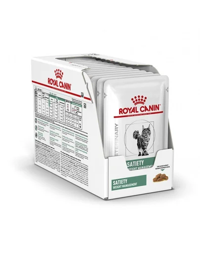 ROYAL CANIN Cat Satiety Feline 12 x 85 g hrana umeda dietetica pentru pisici adulte supraponderale/obeze