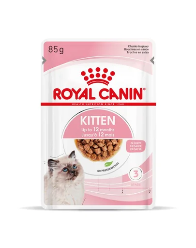 Royal Canin Kitten Instinctive In Gravy hrana umeda in sos pentru pisica, 12 x 85 g