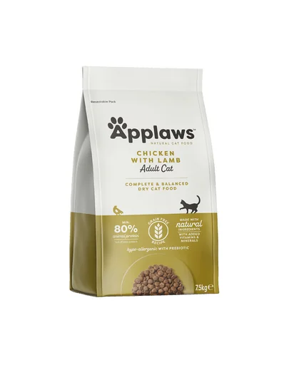 APPLAWS Adult Chicken&amp;Lamb hrana uscata pentru pisici adulte, pui si miel 7,5 kg