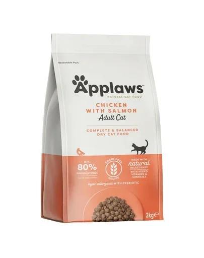 APPLAWS Adult Chicken &amp; Salmon 2 kg Hrana uscata pisica adulta, cu pui si somon