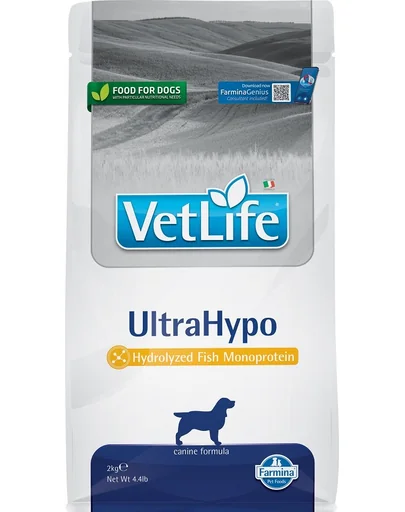 FARMINA Vet Life Ultrahypo Hrana uscata pentru caini cu intolerana alimentara 2 kg