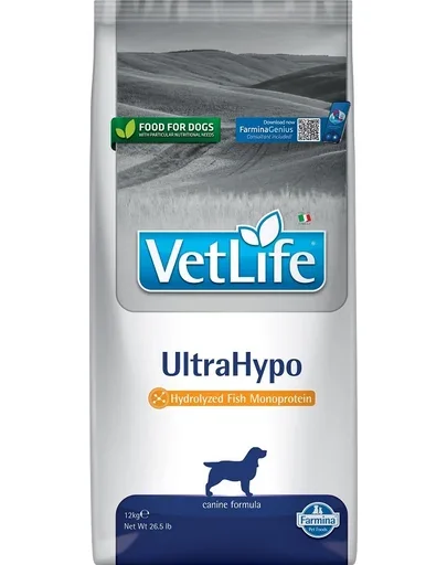 FARMINA Vet Life Ultrahypo Dog 12 kg Hrana uscata caini cu alergii alimentare