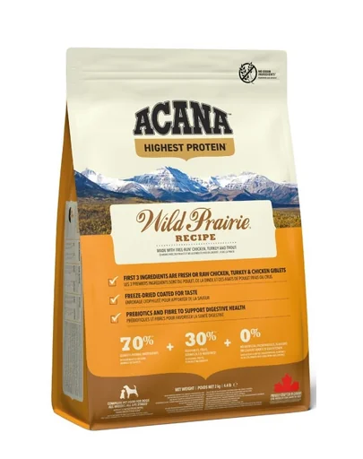 ACANA Wild Prairie Dog hrana uscata caini adulti 2 kg