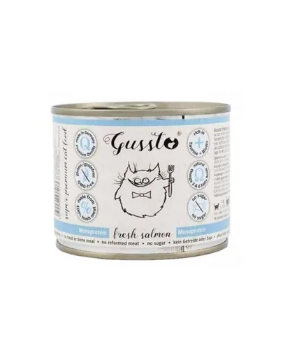 GUSSTO Cat Fresh Salmon SOMON PROASPĂT 200 g