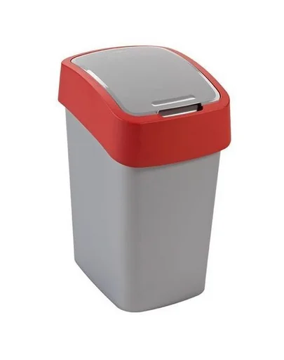CURVER Cos de gunoi "FLIP BIN" 25 L argintiu/rosu