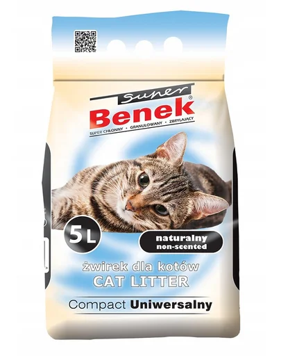 BENEK Super Compact Universal nisip universal pentru litiera 5 L