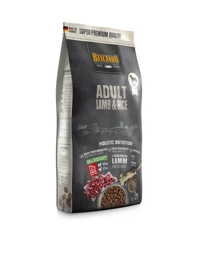 BELCANDO Adult hrana uscata pentru cainii adulti sensibili, cu miel si orez, talie M-XL, 1 kg