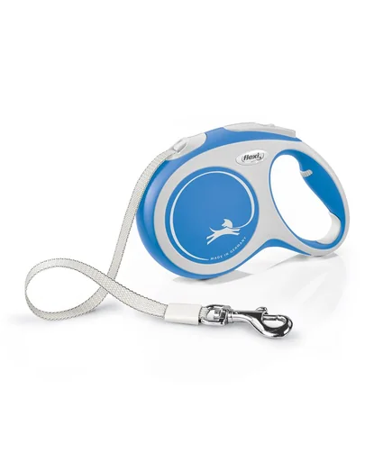 FLEXI New Comfort lesa automata cu banda pentru caini, albastru, marimea L, 5 m
