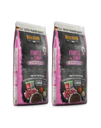 BELCANDO Finest Grain Free hrana uscata cu miel pentru caini, talie XS-M 25 kg (2 x 12.5 kg)