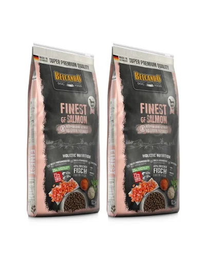 BELCANDO Finest Grain Free Salmon hrana uscata cu somon pentru caini, talie XS-M 25 kg (2 x 12.5 kg)