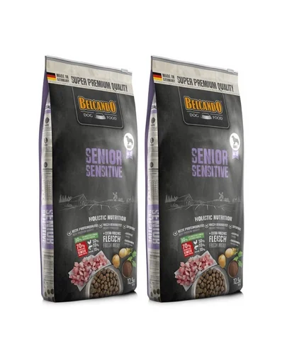 BELCANDO Senior Sensitive hrana uscata pentru caini mai batrani, talie M-XL 25 kg (2 x 12.5 kg)