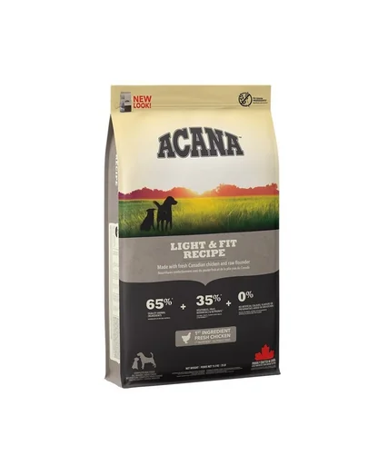 ACANA Light &amp; Fit Dog hrana uscata caini adulti supraponderali 11.4 kg