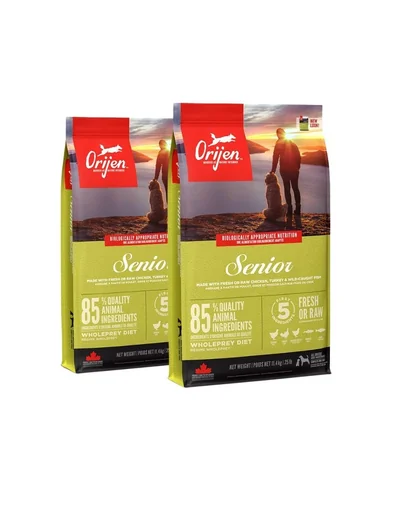 ORIJEN Senior Dog hrana uscata caini seniori 22,8 kg (2 x 11,4 kg)