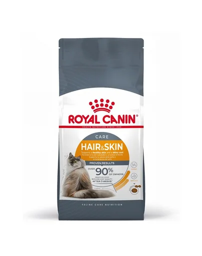 ROYAL CANIN Hair&Skin Care 10 kg hrana uscata pisica adulta pentru blana stralucitoare si piele sanatoasa + ROYAL CANIN Hair&Skin hrana umeda in sos 12 x 85 g