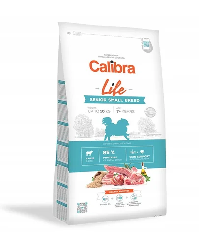 CALIBRA Dog Life Senior Small Breed Lamb hrana uscata superpremium pentru caini seniori de talie mica, cu miel 6 kg