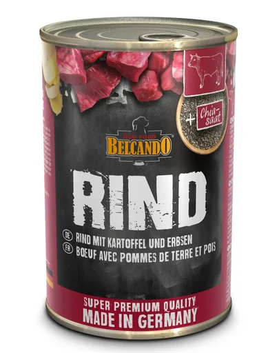 BELCANDO Super Premium hrana umeda caini adulti, cu vita si cartofi 400 g