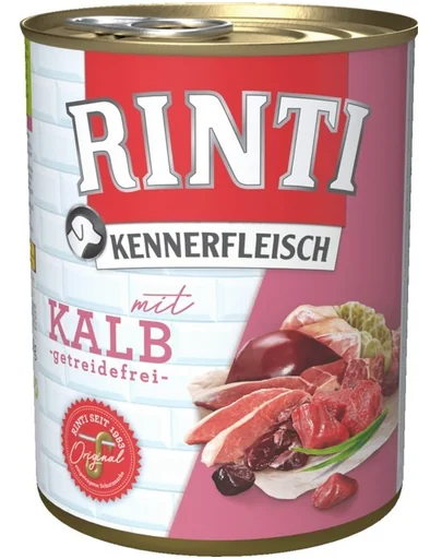 RINTI Kennerfleisch Hrana umeda pentru caini de toate rasele, cu muschi de vitel si organe 400gr