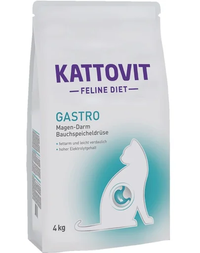 KATTOVIT Feline Diet Gastro hrana uscata dietetica pentru pisici cu afectiuni gastrointestinale 4 kg