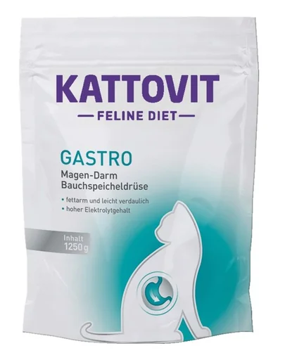 KATTOVIT Feline Diet Gastro hrana uscata dietetica pentru pisici cu afectiuni gastrointestinale 1,25 kg