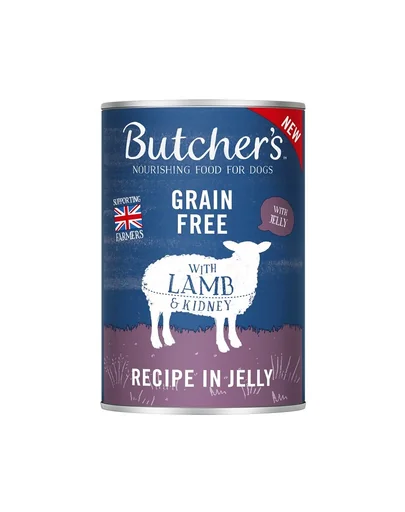 BUTCHER'S Original Recipe in Jelly hrana umeda caini, bucati de miel in jeleu, conserva 400g
