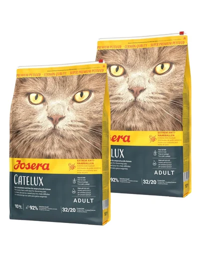 JOSERA Cat Catelux hrana uscata pisici adulte pretentioase, cu pui si rata 20 kg (2 x 10 kg)