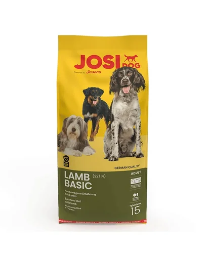 JOSERA JosiDog Lamb Basic hrana caini adulti, cu miel 15kg