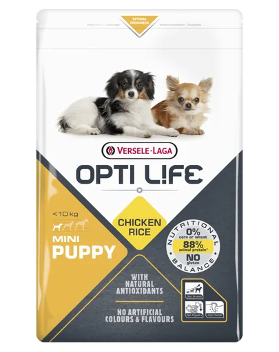 VERSELE-LAGA Opti Life Puppy Mini hrana uscata pentru caini juniori de talie mica 2,5 kg
