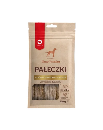 MACED recompense caini, cu iepure, mere si sfecla rosie 100g