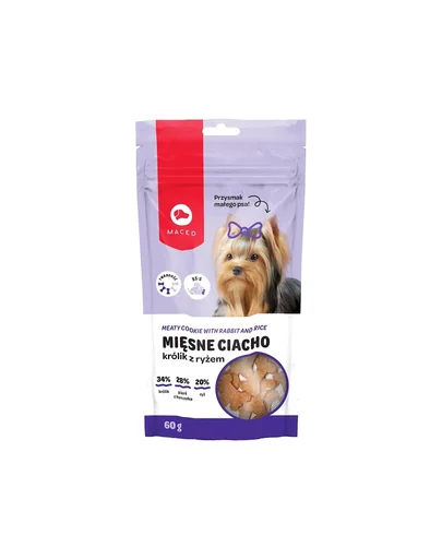 MACED York Recompense pentru caini, cu iepure si orez 60 g