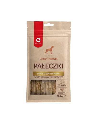 MACED Super Premium Batoane moi pentru caini, curcan si legume 100 g