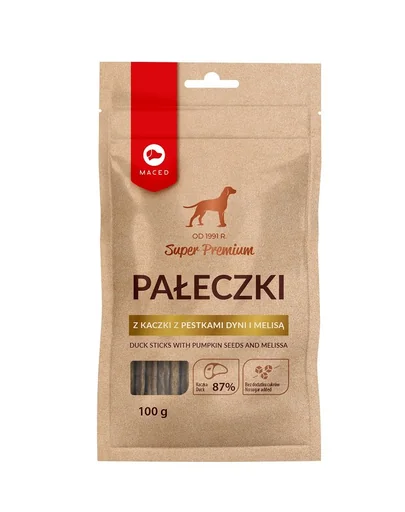 MACED Super Premium Batoane caini cu rata, seminte dovleac si lamaie 100 g