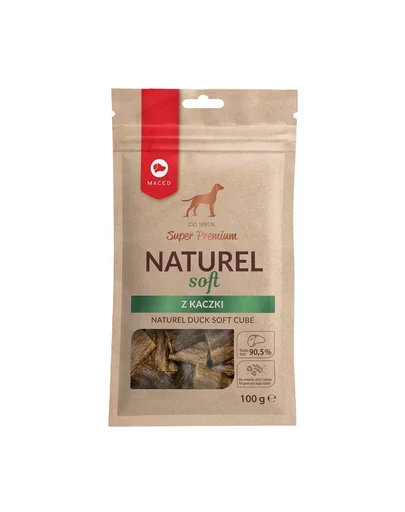 MACED Super Premium Naturel soft recompense moi pentru caini, cu rata 100 g