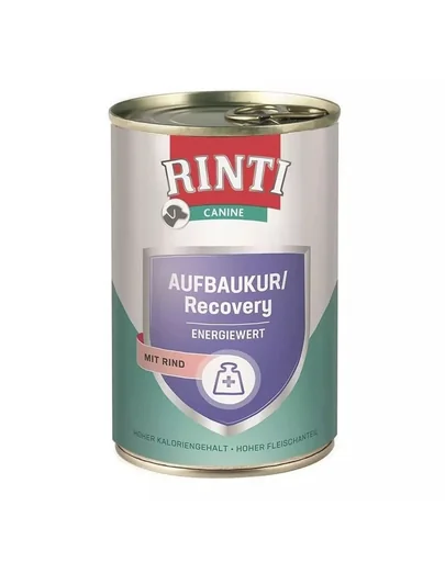 RINTI Canine Recovery beef 400 g hrana umeda caini, cu vita