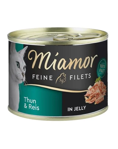 MIAMOR Feline Filets Conserva hrana pisici, cu ton si orez in aspic 185 g