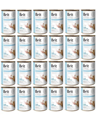 BRIT Veterinary Diet Obesity Lamb&Pea 24x400 g aliment pentru caini obezi