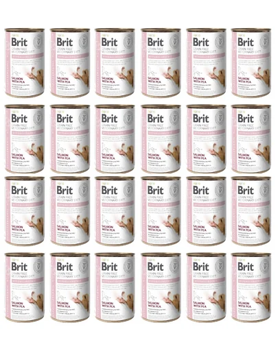BRIT Veterinary Diet Hypoallergenic Salmon&Pea caini cu alergii 24x400 g hrana dietetica