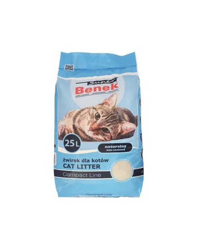BENEK Super Compact nisip litiera 25 l x 2 (50 l) fara miros