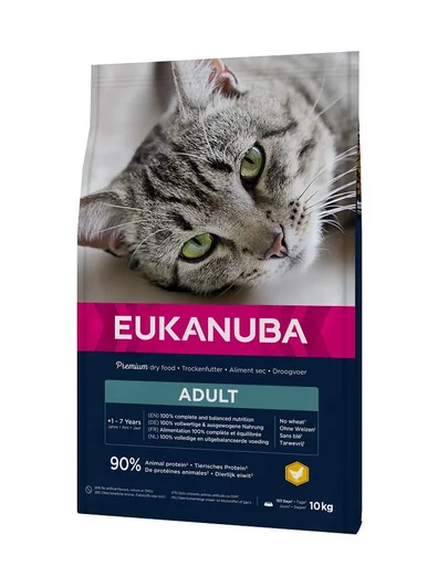 EUKANUBA Cat Adult All Breeds Top Condition Chicken &amp; Liver 10 kg