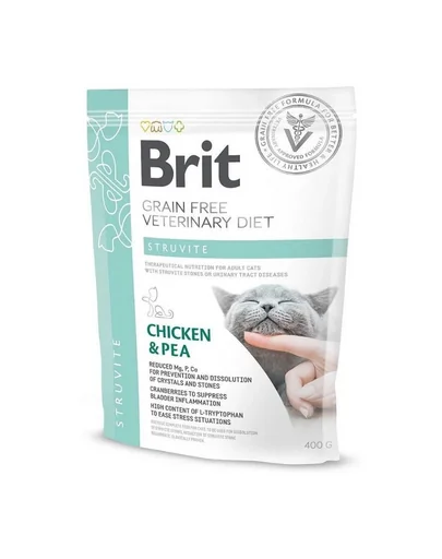 BRIT Veterinary Diets Cat Struvite 400 g Dieta veterinara pisici cu probleme ale tractului urinar inferior