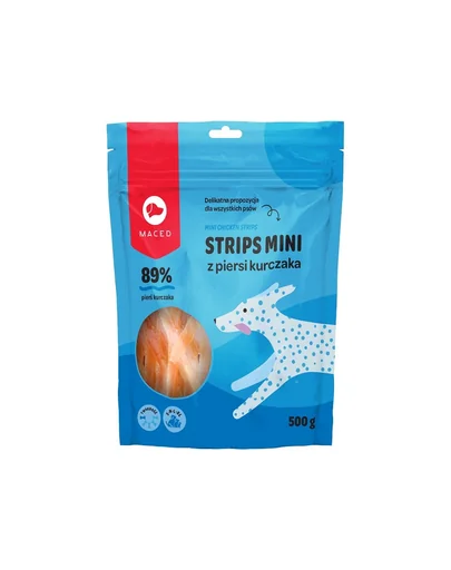 MACED Recompense caini, fasii cu pui 500 g