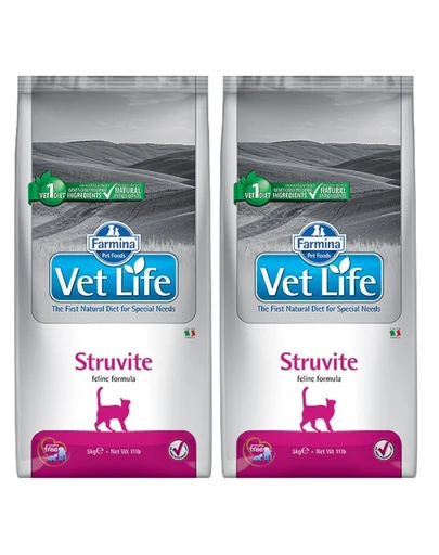 FARMINA Vet Life Cat Struvite 2x10 kg pentru pisici cu probleme ale tractului urinar