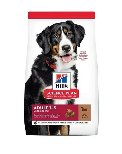 HILL'S Science Plan Canine Adult Large Breed Lamb&amp;Rice hrana pentru caini cu miel si orez 14 kg talie mare
