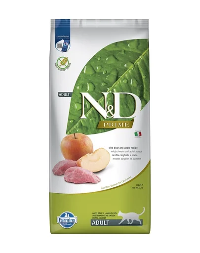 N&amp;D Grain Free Boar &amp; Apple Adult Cat 10 kg Sac hrana pisici, cu mistret si mar