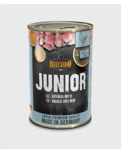 BELCANDO Super Premium hrana umeda pentru juniori, cu pui si oua, 800 g