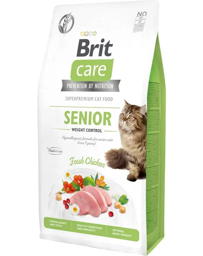 BRIT Care Cat Grain-Free Senior &amp; Weight Control hrana uscata pisici senioare sau sterilizate, cu pui 2 kg