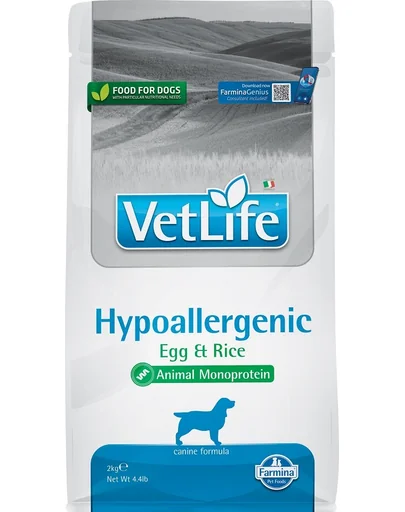 FARMINA Vet Life Hypoallergenic ou & orez 2 kg Hrana pentru caini cu alergii
